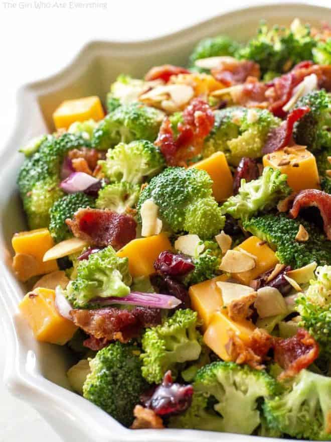 The Best Broccoli Salad Recipe - The Girl Who Ate Everything