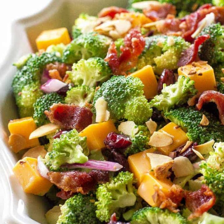 The Best Broccoli Salad Recipe - The Girl Who Ate Everything