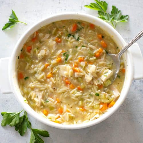 Lemon Chicken Orzo Soup | The Girl Who Ate Everything