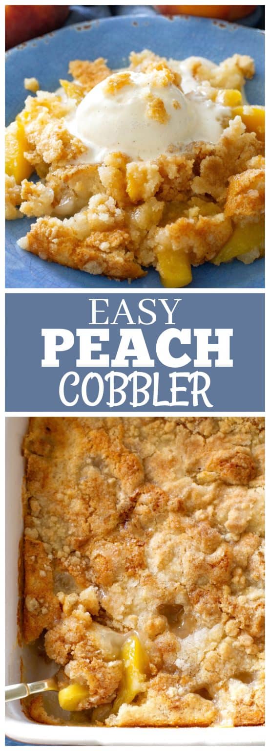 Easy Peach Cobbler | The Girl Who Ate Everything