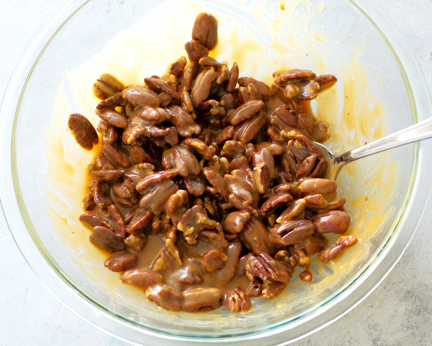 pecans in caramel