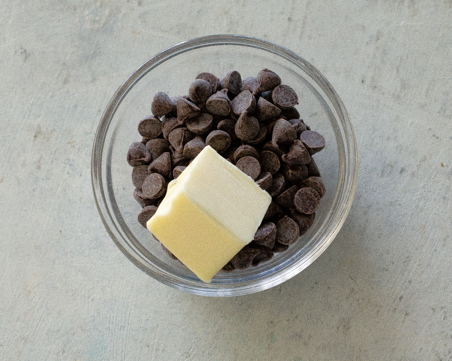 chocolate chips and butter