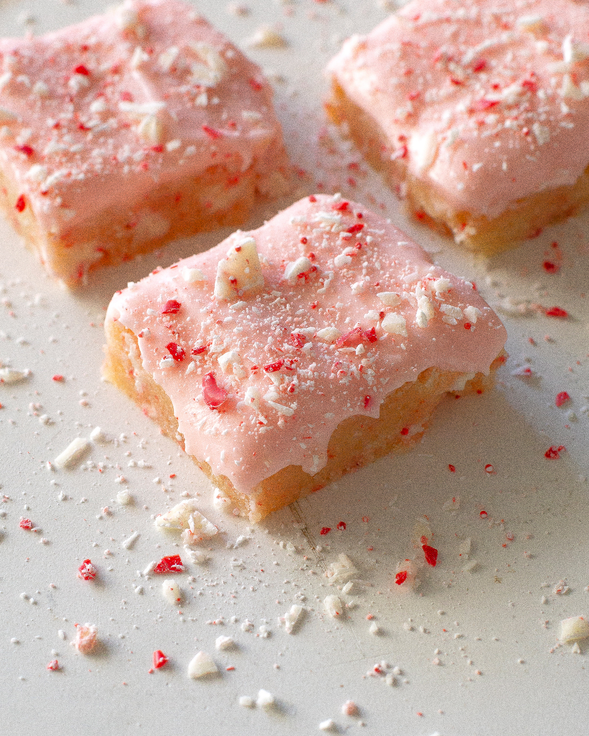 Candy Cane Kiss Cookie Bars