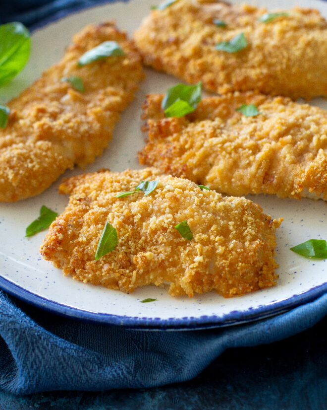 Baked Parmesan Caesar Chicken - The Girl Who Ate Everything