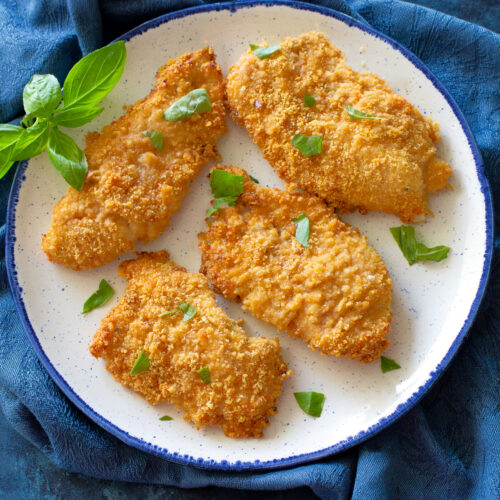 Baked Parmesan Caesar Chicken - The Girl Who Ate Everything