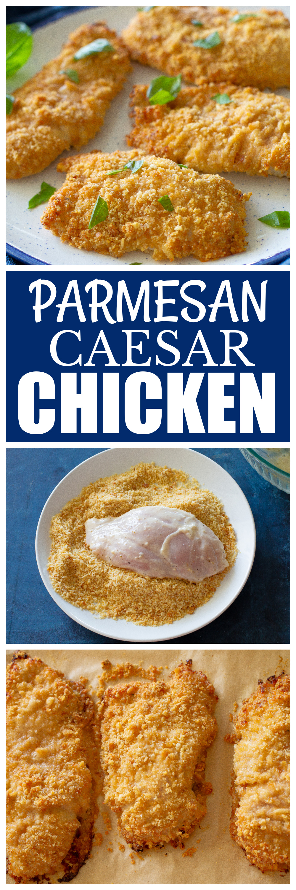 Baked Parmesan Caesar Chicken