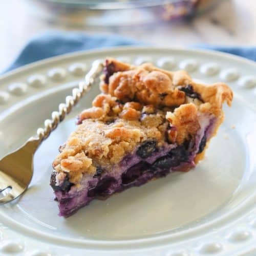 Blueberry Custard Pie - The GIrl Who Ate Everything