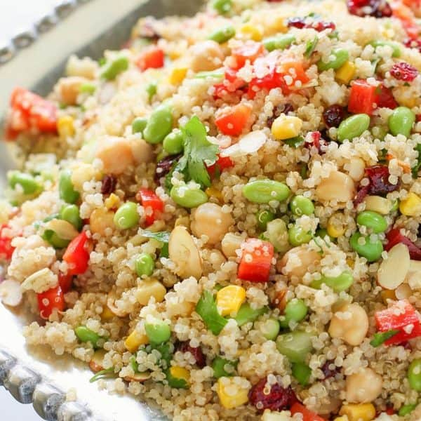 Edamame Quinoa Salad - The Girl Who Ate Everything