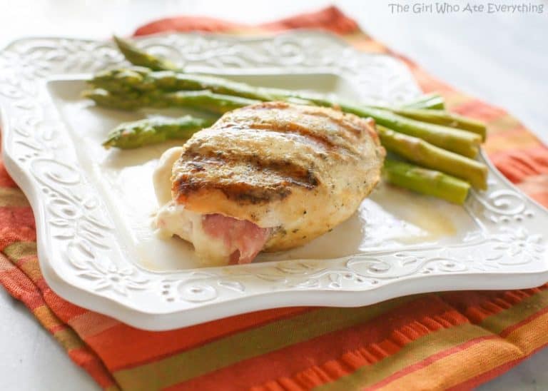 Grilled Chicken Cordon Bleu