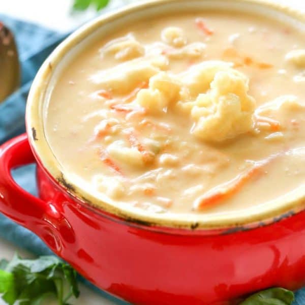 Cauliflower Soup Recipe (+VIDEO) - The Girl Who Ate Everything