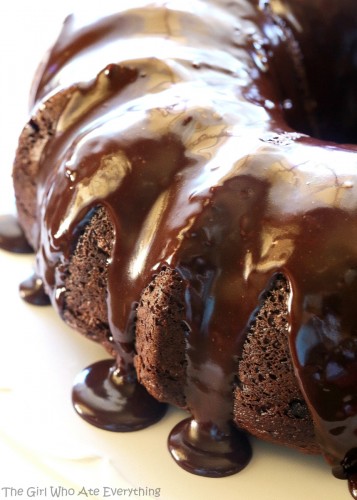 Easy Chocolate Bundt Cake - The Girl Who Ate Everything