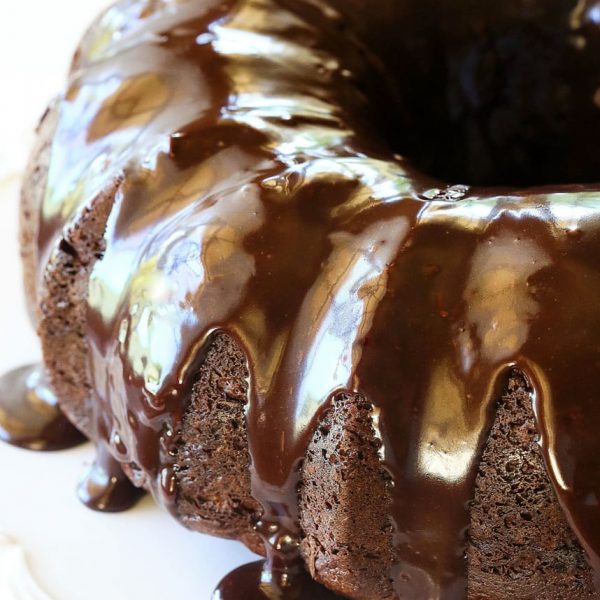 Easy Chocolate Bundt Cake - The Girl Who Ate Everything