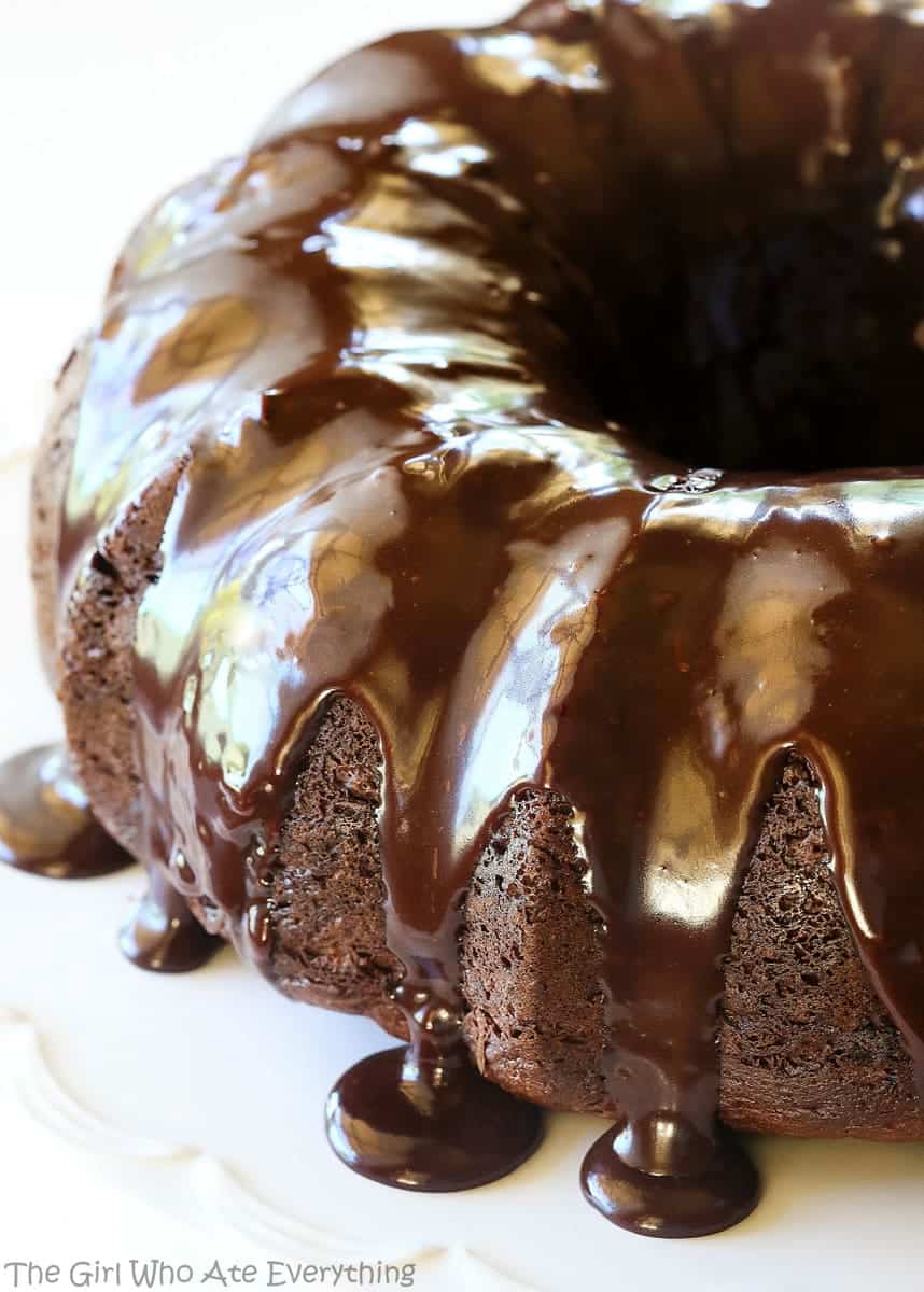 Easy Chocolate Bundt Cake - The Girl Who Ate Everything