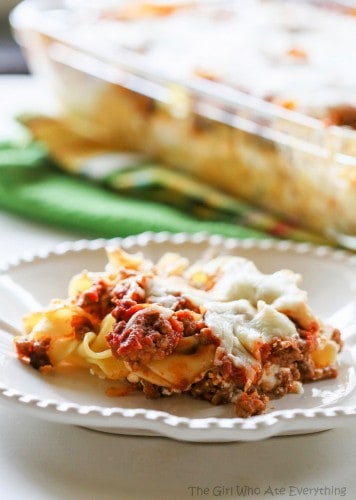 Faux Lasagna Recipe - The Girl Who Ate Everything