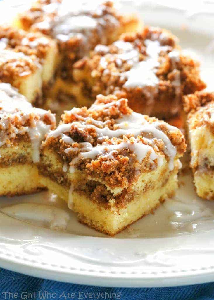 Easy Coffee Cake with Cappuccino Frosting - The Loopy Whisk