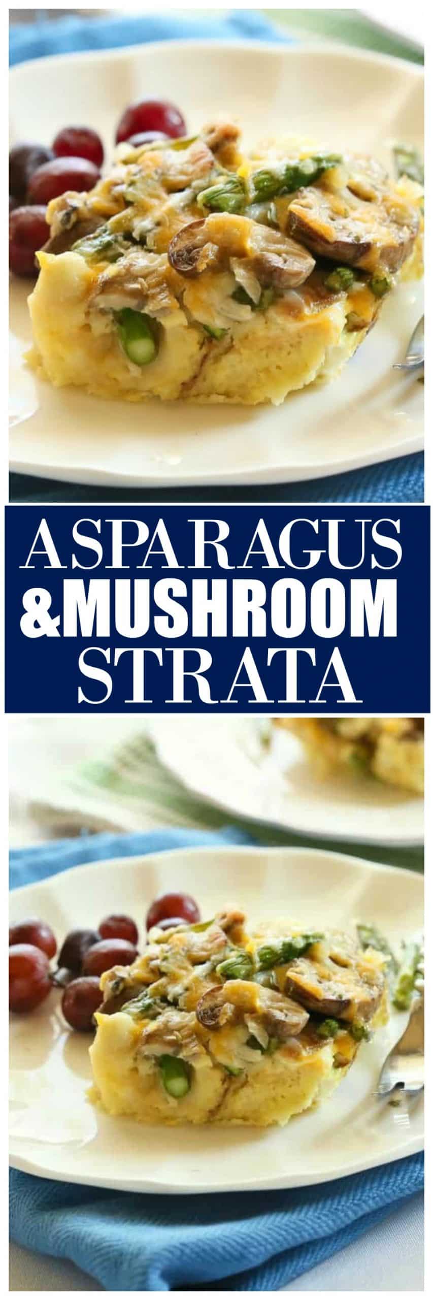 Asparagus And Mushroom Strata - The Girl Who Ate Everything