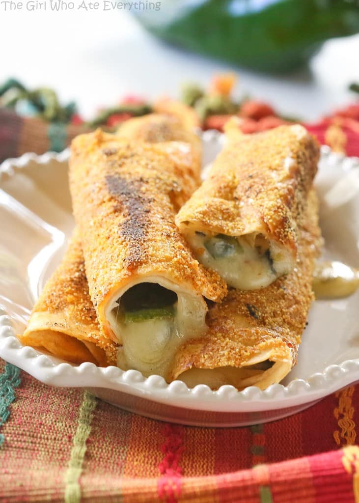 Chile Relleno Flautas - The Girl Who Ate Everything
