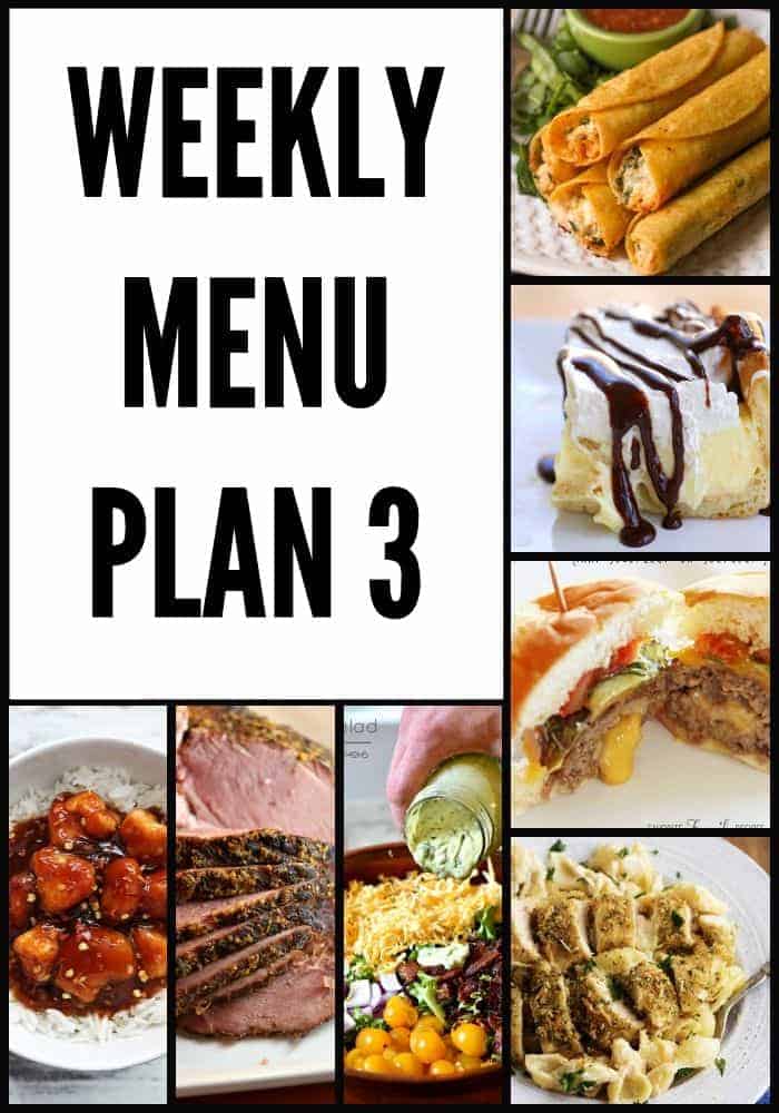 Weekly Menu Plan #3 - The Girl Who Ate Everything