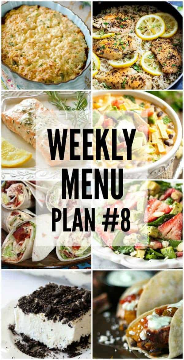 Weekly Menu Plan #8 | The Girl Who Ate Everything