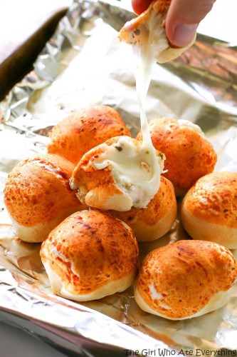 Mozzarella Puffs Recipe - The Girl Who Ate Everything