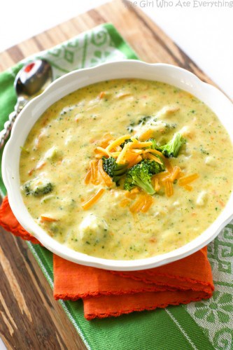 Panera's Broccoli Cheddar Soup {+VIDEO} - The Girl Who Ate Everything