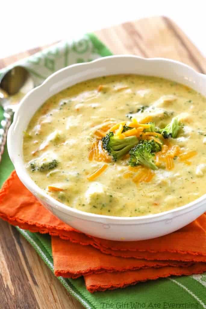 Panera's Broccoli Cheddar Soup - The Girl Who Ate Everything