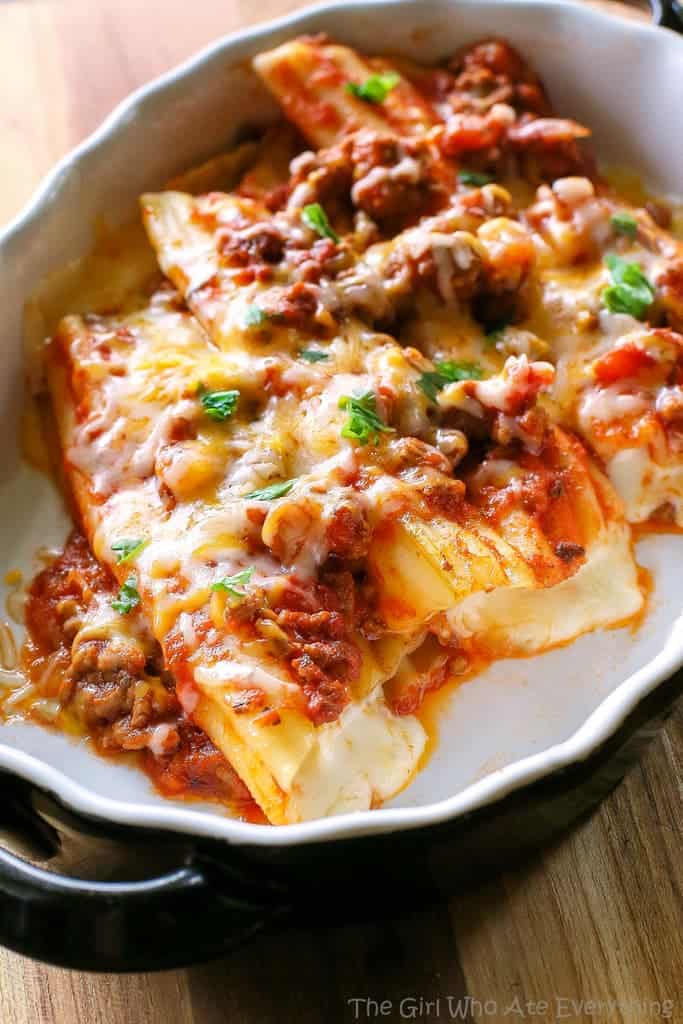String Cheese Manicotti - The Girl Who Ate Everything