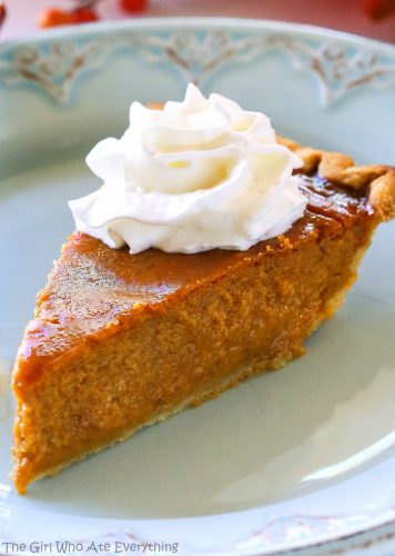 Pumpkin Eggnog Pie - The Girl Who Ate Everything