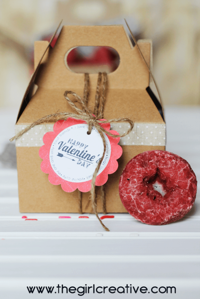 Valentine Donuts with Free Printable - The Girl Who Ate Everything