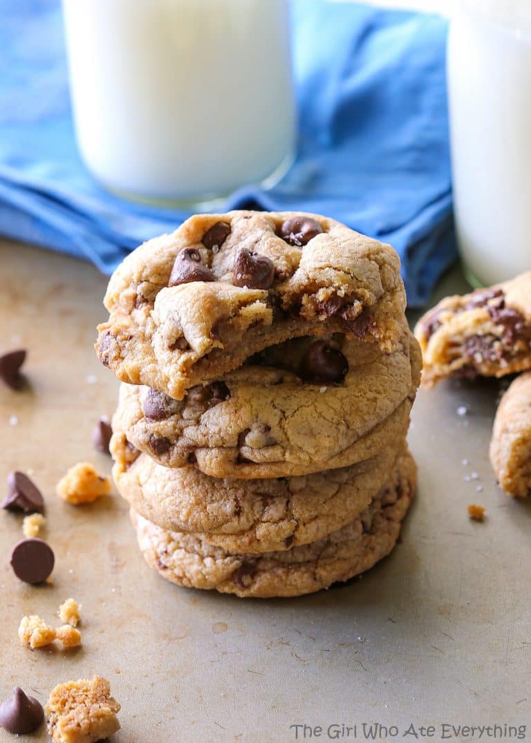 Brown Butter Chocolate Chip Cookies - The Girl Who Ate Everything