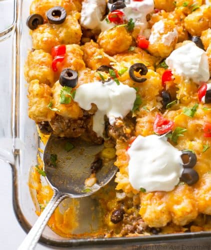 Tater Taco Casserole (+VIDEO) - The Girl Who Ate Everything