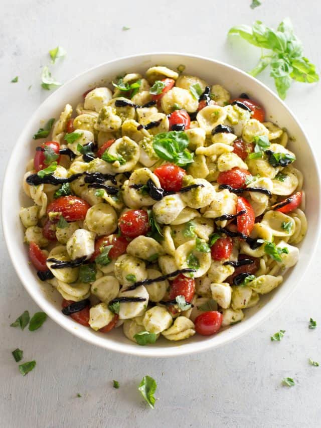 Caprese Pasta Salad | The Girl Who Ate Everything