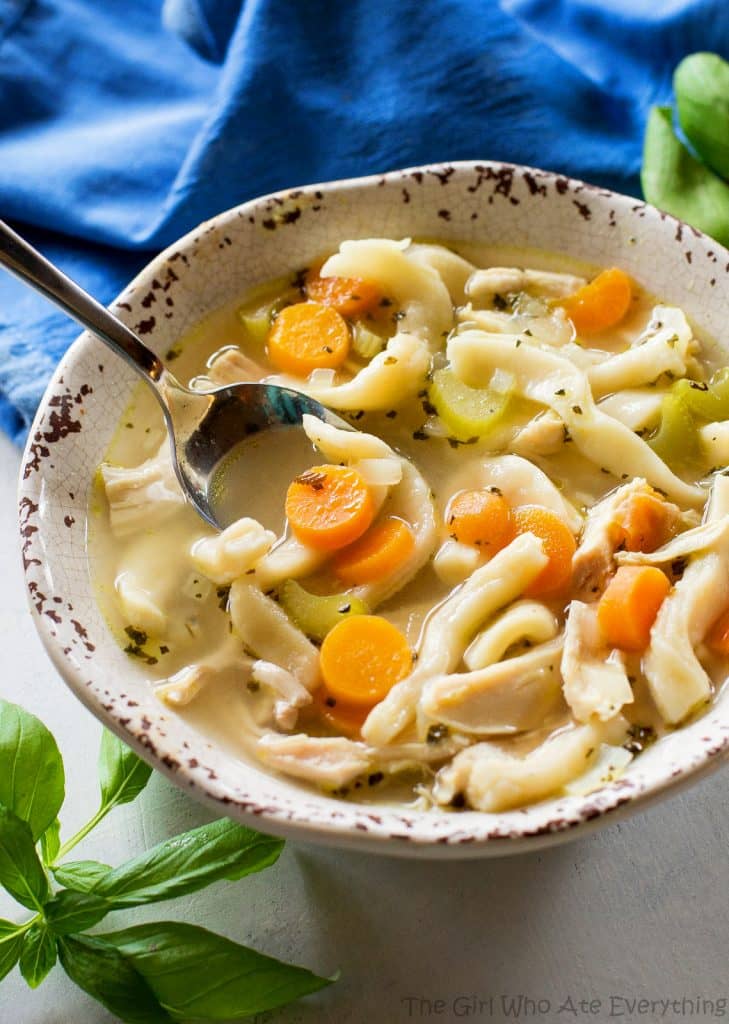 The Best Chicken Noodle Soup Recipe (+VIDEO) - The Girl Who Ate Everything