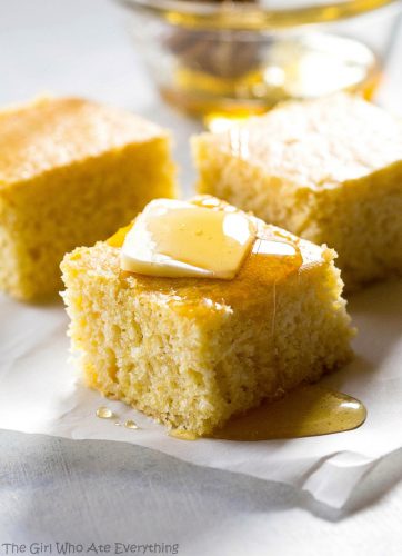 The Best Sweet Cornbread Recipe (+video) - The Girl Who Ate Everything