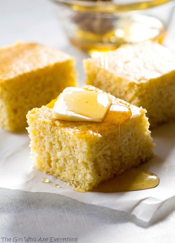 The Best Sweet Cornbread Recipe (+VIDEO) - The Girl Who Ate Everything