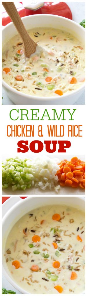 Creamy Chicken Wild Rice Soup - The Girl Who Ate Everything