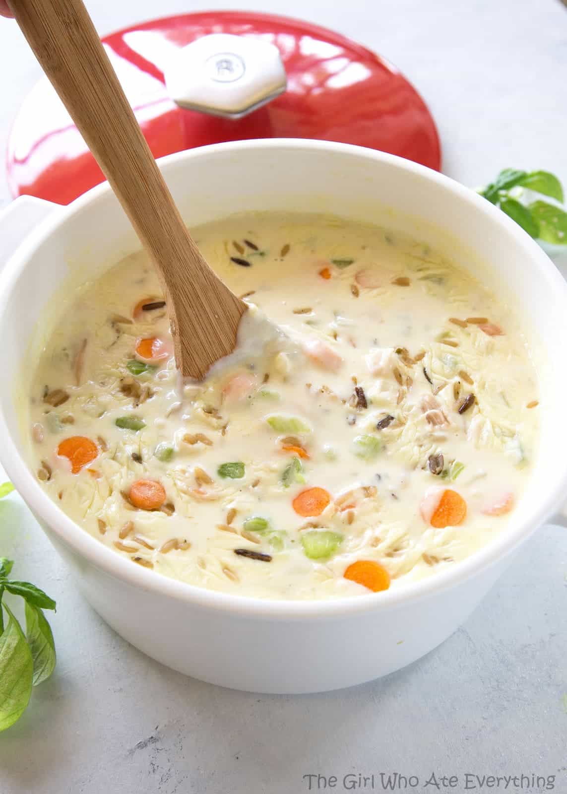 Creamy Chicken and Wild Rice Soup - The Girl Who Ate Everything