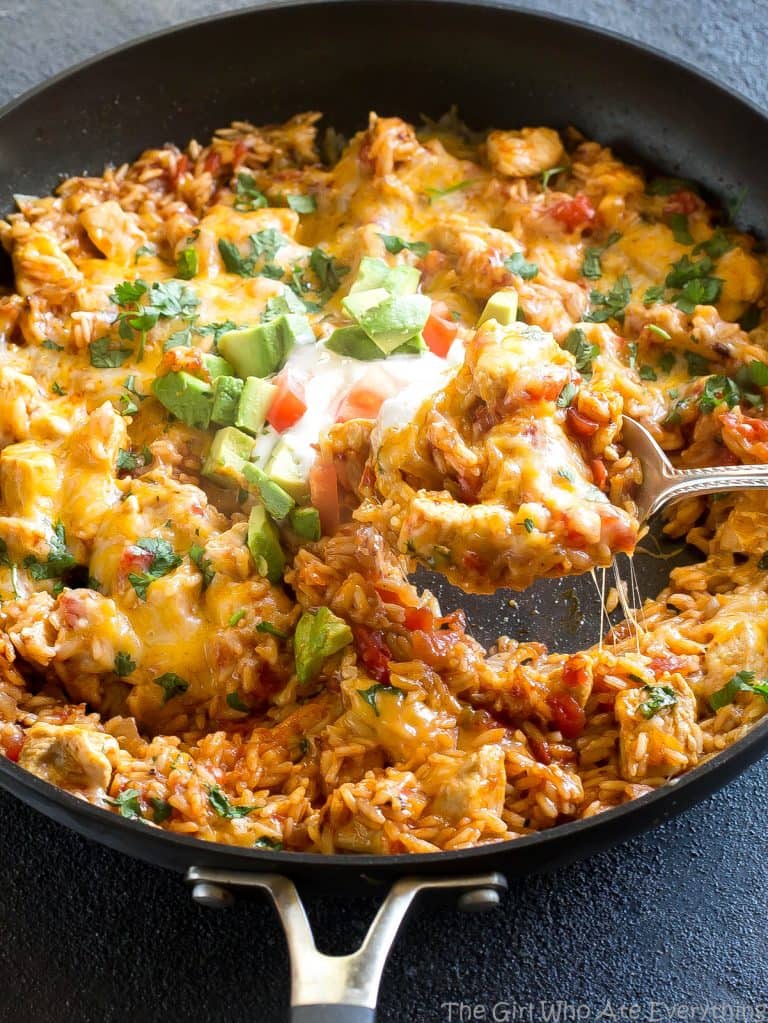 One Pan Mexican Chicken and Rice (+VIDEO) - The Girl Who Ate Everything