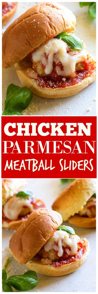 Chicken Parmesan Meatball Sliders | The Girl Who Ate Everything