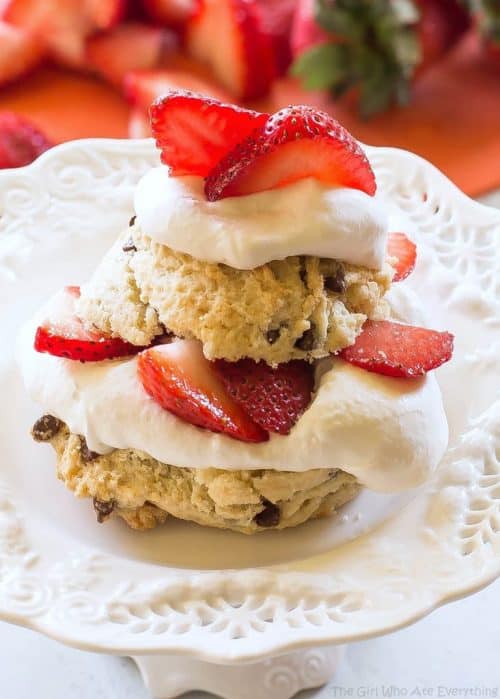 Chocolate Chip Strawberry Shortcake (+VIDEO) - The Girl Who Ate Everything