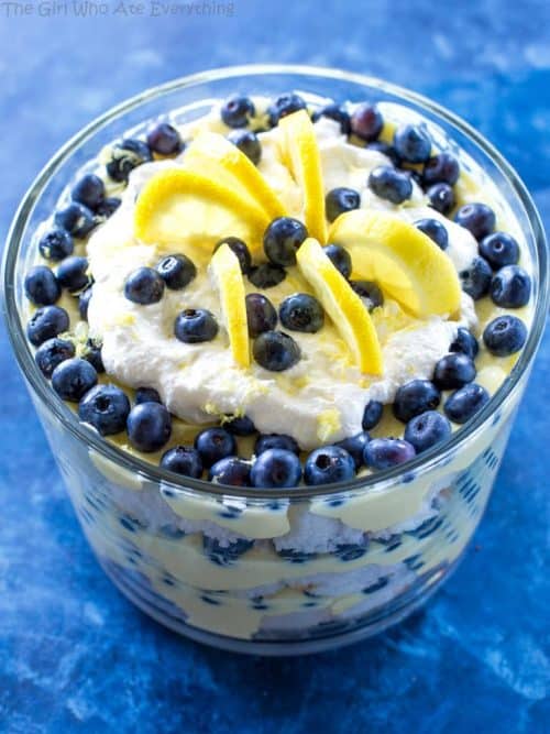 Lemon Blueberry Trifle (+VIDEO) - The Girl Who Ate Everything