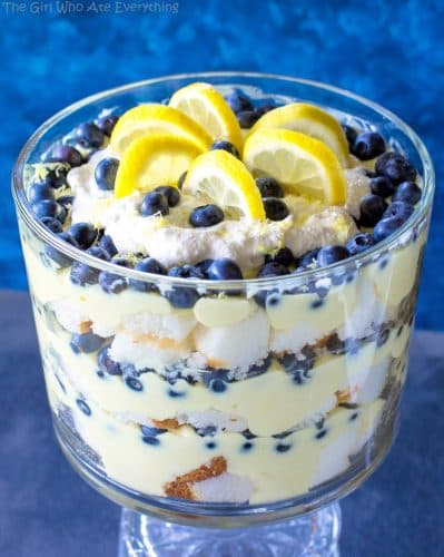 Lemon Blueberry Trifle (+VIDEO) - The Girl Who Ate Everything