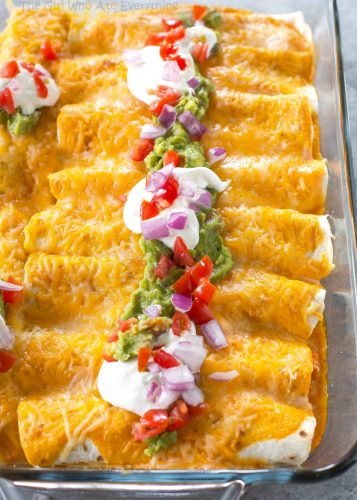 Sweet Potato Black Bean Enchiladas (+VIDEO) - The Girl Who Ate Everything