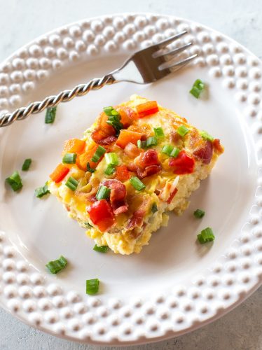 Confetti Bacon Hash brown Casserole (+VIDEO) - The Girl Who Ate Everything