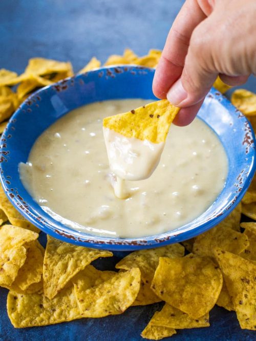 Queso Blanco Dip Recipe (+VIDEO) - The Girl Who Ate Everything