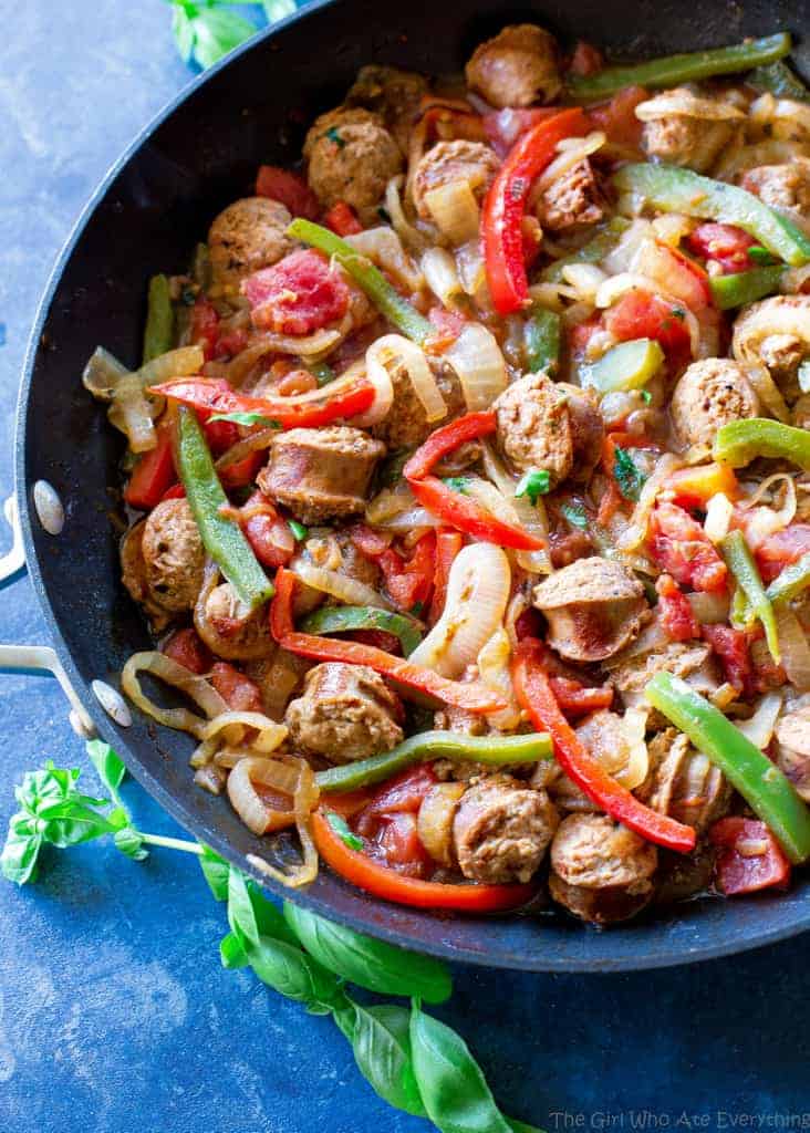 Italian Sausage and Peppers - The Girl Who Ate Everything