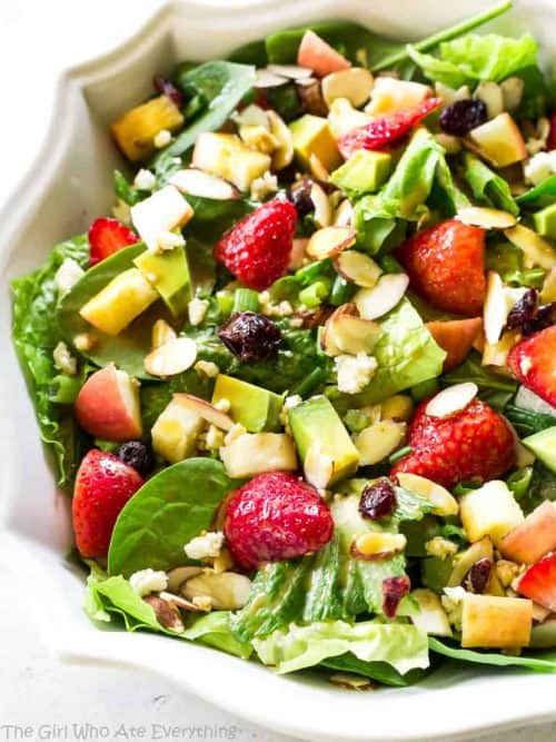 Fruit, Avocado, and Feta Salad - The Girl Who Ate Everything