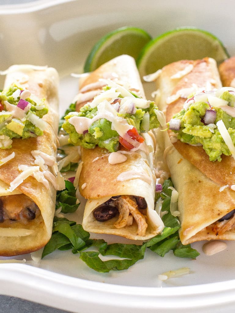 Chicken and Black Bean Flautas - The Girl Who Ate Everything