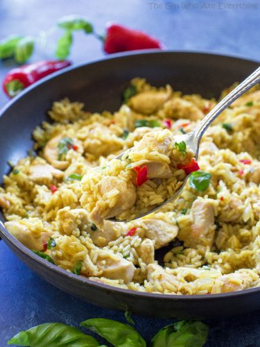 One Pan Coconut Curry Chicken And Rice The Girl Who Ate Everything