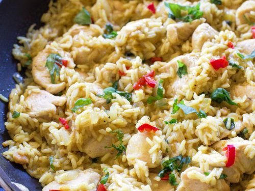 One Pot Curry Chicken Rice Recipe